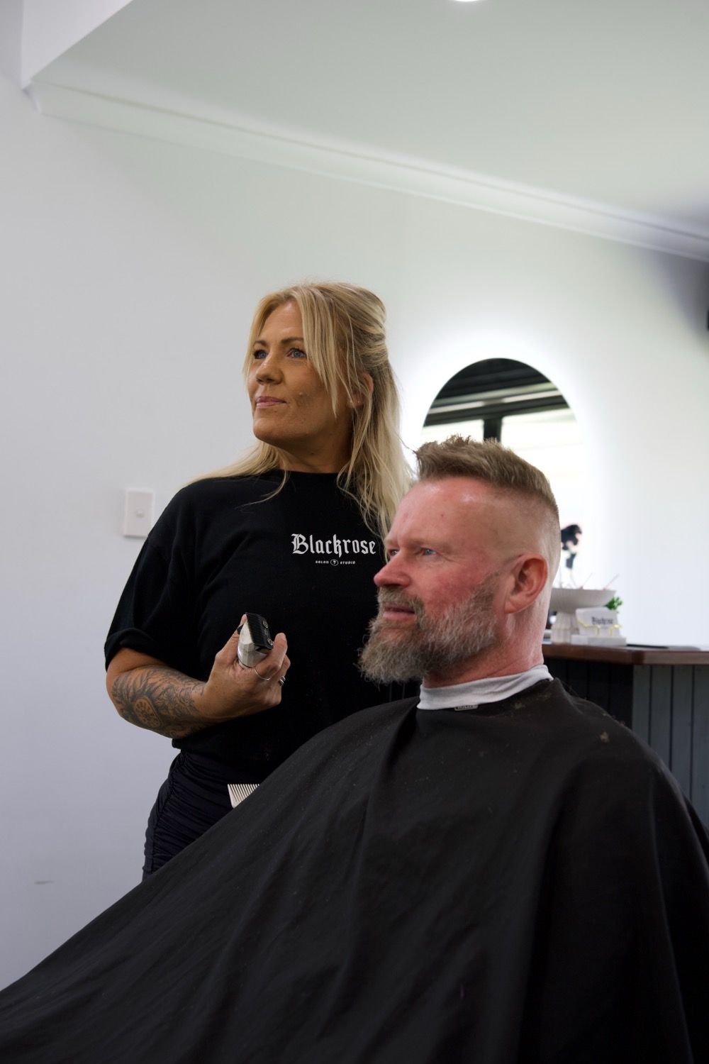 Sami, stylist and barber who runs Blackrose